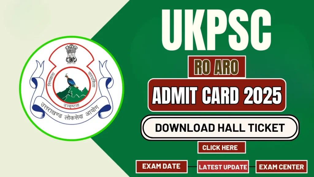 ukpsc admit card 2025